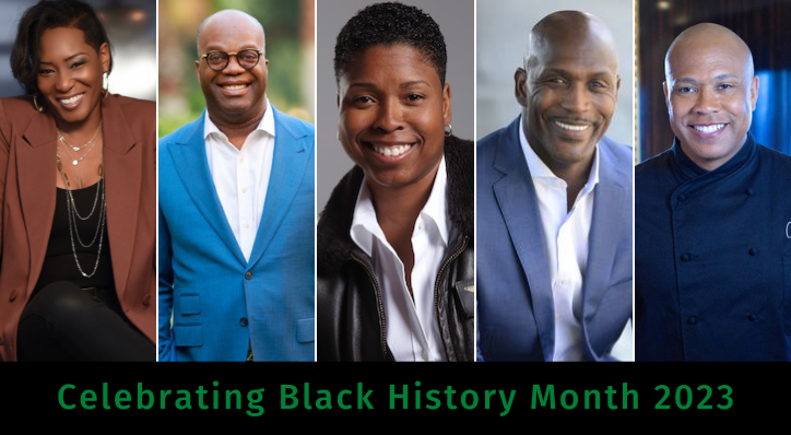 Black History Month: Risha Grant; Simon T. Bailey; Vernice "FlyGirl" Armour; Eric Boles; Chef Jeff Henderson